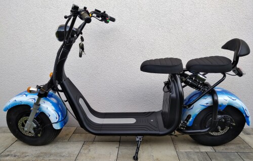 Elektrická koloběžka FLASH RIDER Chopper 1500 W s homologací, různé barvy, lithiová baterie 20 Ah