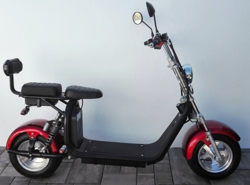 Elektrická koloběžka FLASH RIDER Chopper 2000 W, červená, lithiová baterie 2 × 20 Ah