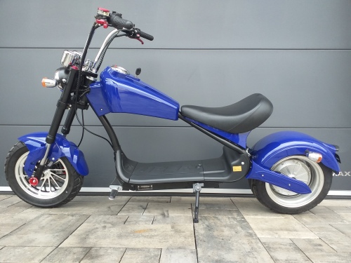 Elektrická koloběžka CHOPPER SUPER motor BOSHEL 2000 W modrá, lithiová baterie 20 Ah