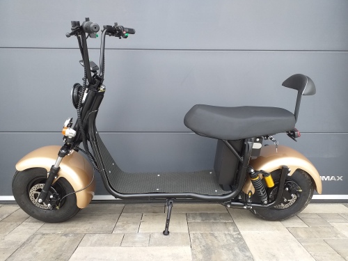 Elektrická koloběžka FLASH RIDER CHOPPER-7 1000 W šampaň, lithiová baterie 20 Ah