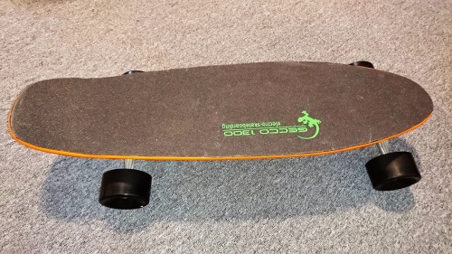 Elektrický longboard FLASH RIDER 150 W, baterie olověná 5 Ah, černooranžový pro děti