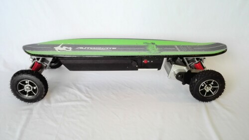 Elektrický longboard FLASH RIDER 700 W zelený, baterie olověná 9 Ah