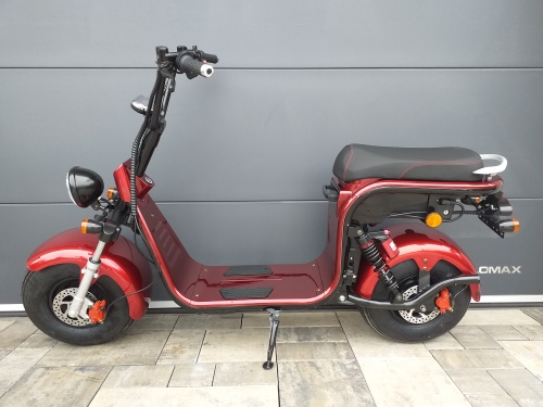 Elektrická koloběžka FLASH RIDER Chopper 2000 W, lithiová baterie 20 Ah, červená