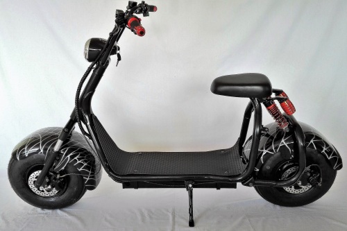 Elektrická koloběžka FLASH RIDER Chopper/Harley 1000 W pavučina, lithiová baterie 20 Ah