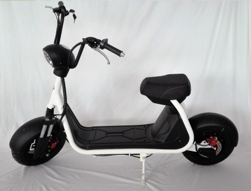 Elektrická koloběžka FLASH RIDER ZERO 800 W bílá, lithiová baterie 12 Ah, REKUPERACE