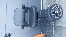 Elektrická tříkolka FLASH RIDER CY5 pro seniory 800 W, otočné křeslo, lithiová baterie 20 Ah