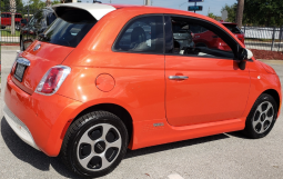 Elektrický automobil - Elektromobil - Fiat 500e, červený, kůže, 22 kWh, 83 kW