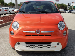 Elektrický automobil - Elektromobil - Fiat 500e, červený, kůže, 22 kWh, 83 kW