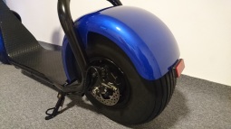 FLASH RIDER elektrická koloběžka Chopper / Harley 1000 W modrá možnost rezervace