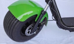 Elektrická tříkolka FLASH RIDER Chopper/Harley 1000 W zelená, lithiová baterie 12 Ah