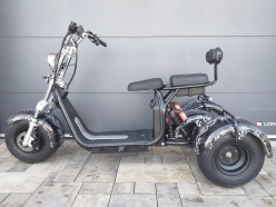 Elektrická tříkolka Chopper 2000 W, bouřka, lithiová baterie 2 × 20 Ah