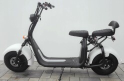 Elektrická koloběžka FLASH RIDER Chopper 1500 W, bílá, lithiová baterie 12 AH