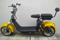 Elektrická koloběžka FLASH RIDER Chopper 1500 W, žlutá, lithiové baterie 2 × 20 Ah