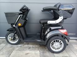 Elektrická tříkolka pro seniory FLASH RIDER CY11 1000 W černá, lithiová baterie 60 V 20 Ah